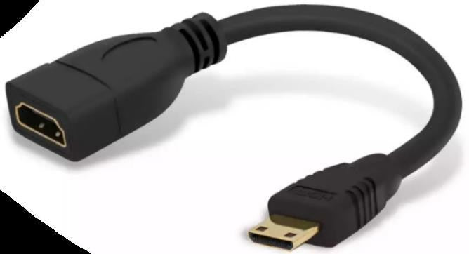 CABLE ADAPTADOR MINI HDMI A HDMI HEMBRA