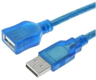 CABLE USB 2.0 MACHO HEMBRA 1.8 MTS