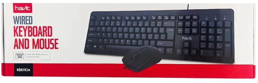 COMBO TECLADO C/MOUSE USB HAVIT HV-KB611CM