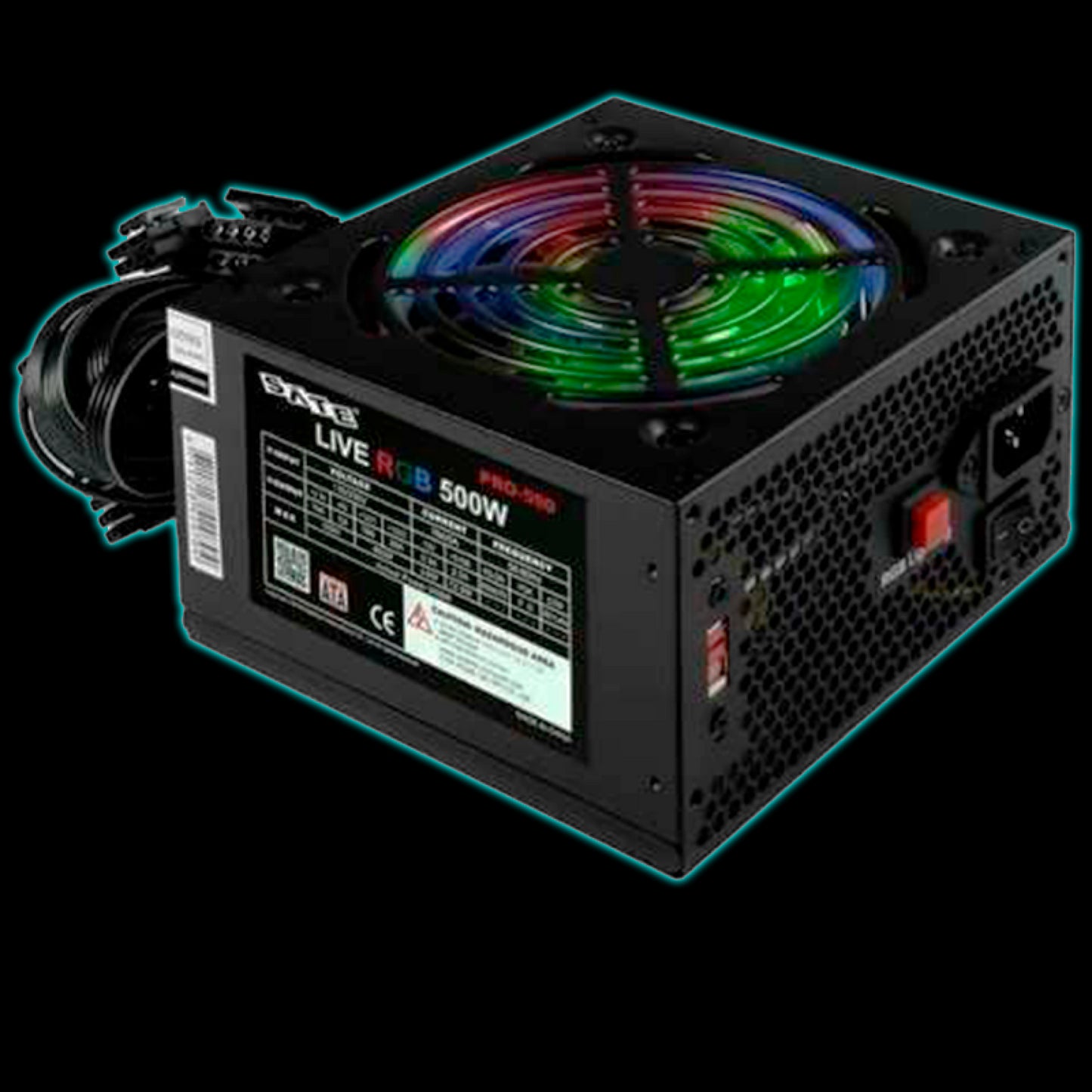 FUENTE SATE 500W REAL PRO590 RGB