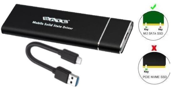 GAVETA P/ M.2 SATA AX-204S USB 3.0