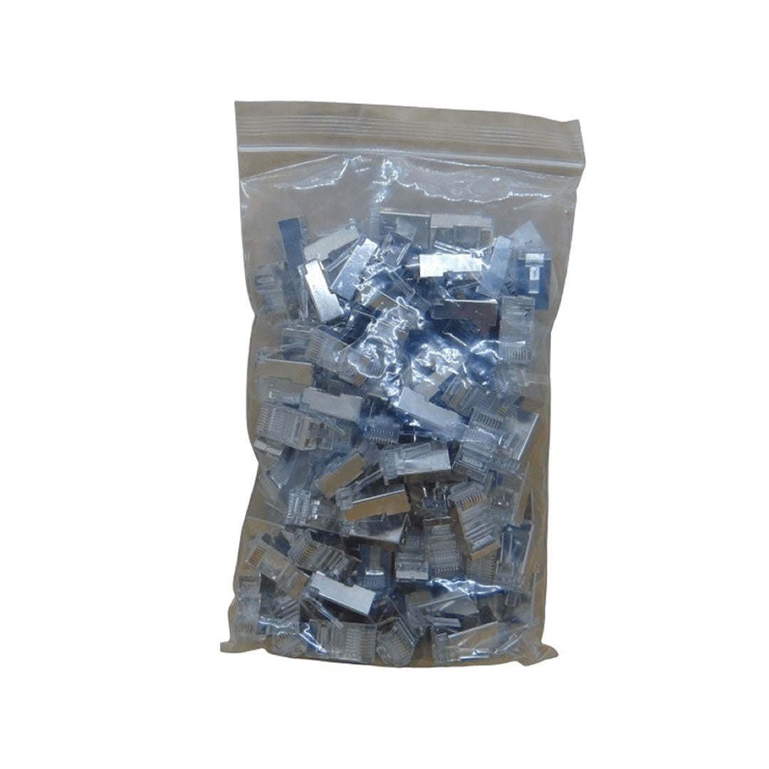 CONECTOR RJ45 CAT5E BLINDADO 100 PCS