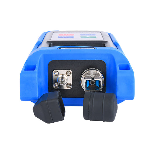 POWER METER ORIENTEK TPV-53 + DETECTOR DE FALLAS 10MW FC/PC SC/PC ST/PC 850NM, 980NM, 1300NM, 1310NM, 1490NM, 1550NM, 1625NM. REQUIERE 3 PILAS AA, SILICONA ANTIGOLPES