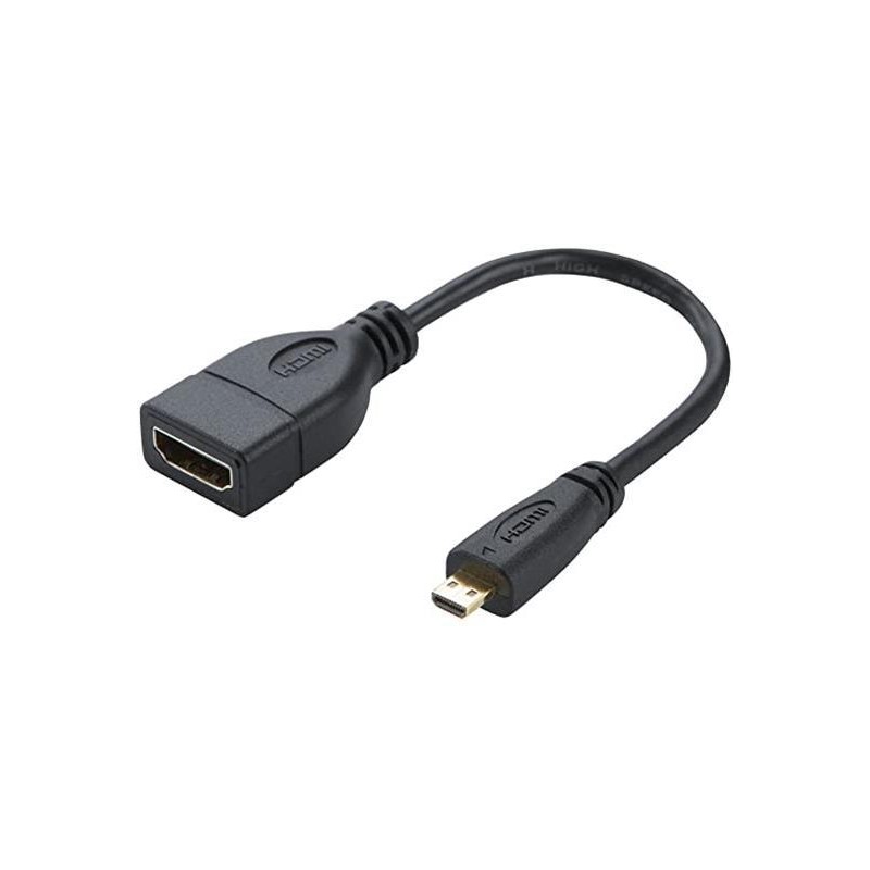 CABLE ADAPTADOR MICRO HDMI A HDMI HEMBRA