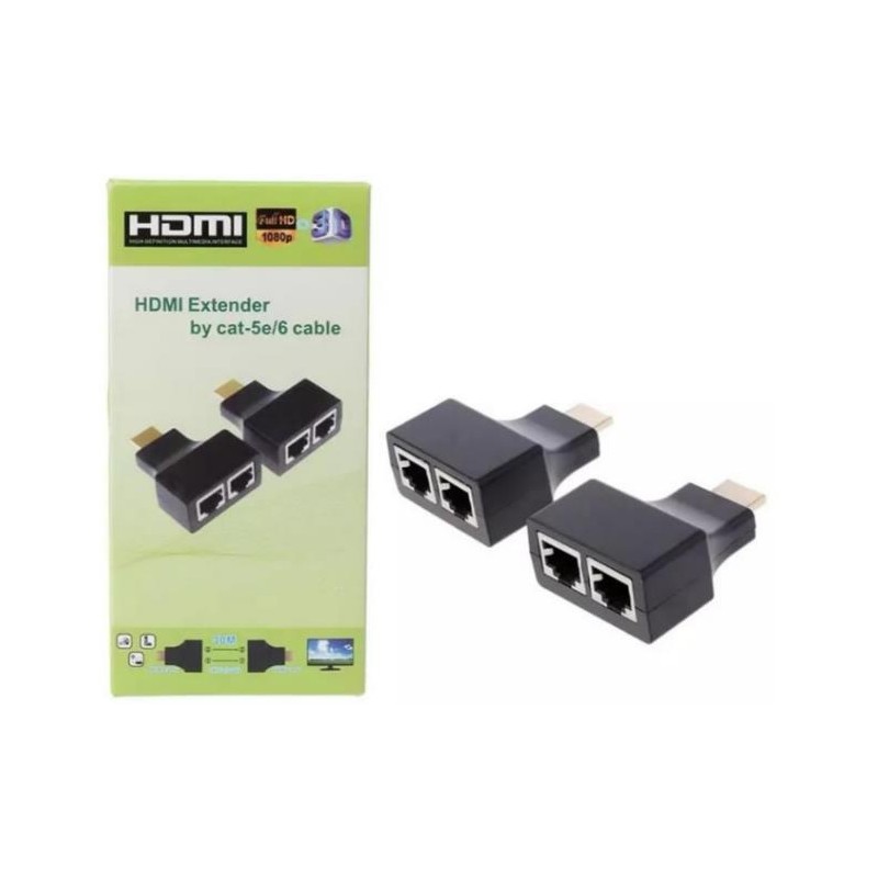 EXTENSOR HDMI PASIVO A 2 UTP 30 MTS