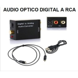 Audio óptico digital a RCA