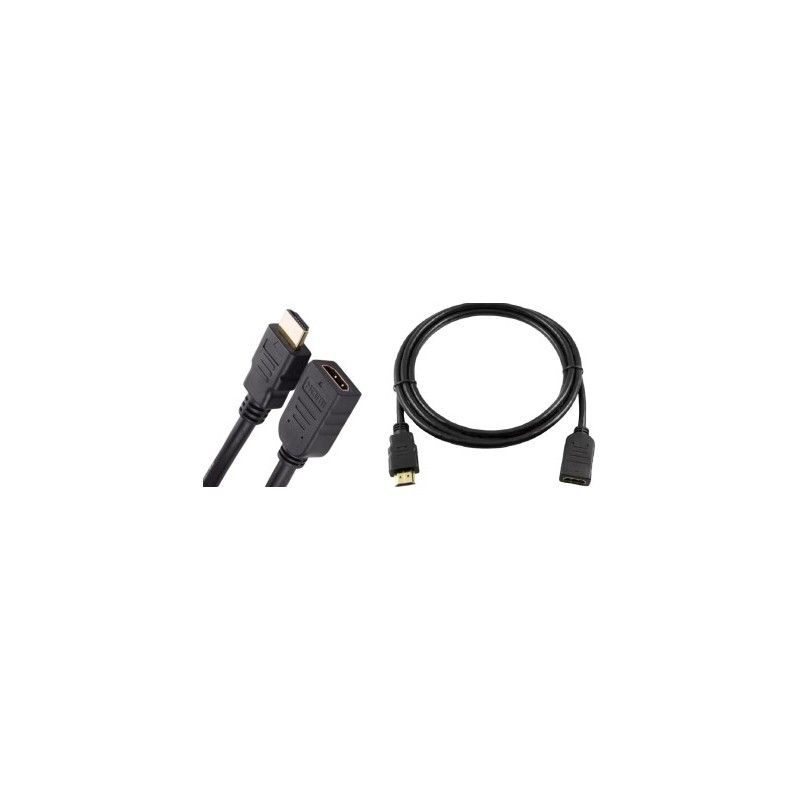 CABLE HDMI MACHO A HEMBRA 1.5 MTS