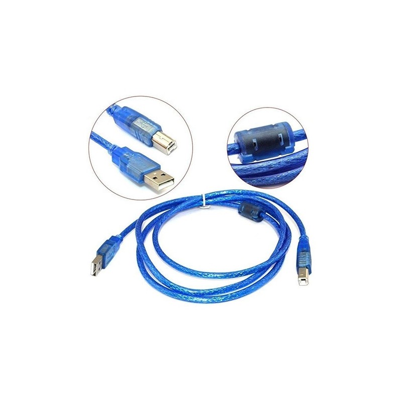 CABLE USB A-B P/IMPRESORA 1.5 MTS CON FILTRO