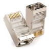FICHA RJ45 CAT5E BLINDADO 100 UNIDADES