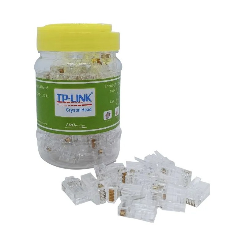 FICHA RJ45 CAT6E TPLINK BLINDADO 100 UNIDADES