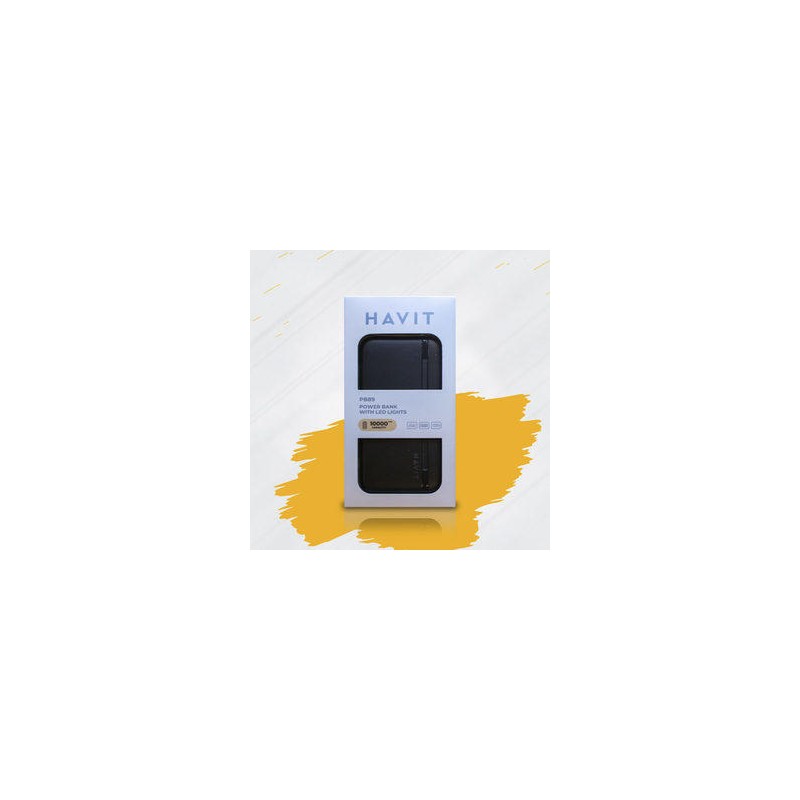 HAVIT CARGADOR PORTATIL 10000 MAH HAVIT PB89 - NEGRO