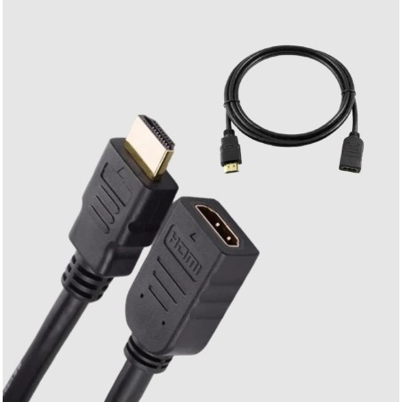 CABLE HDMI MACHO A HEMBRA 1.5 MTS