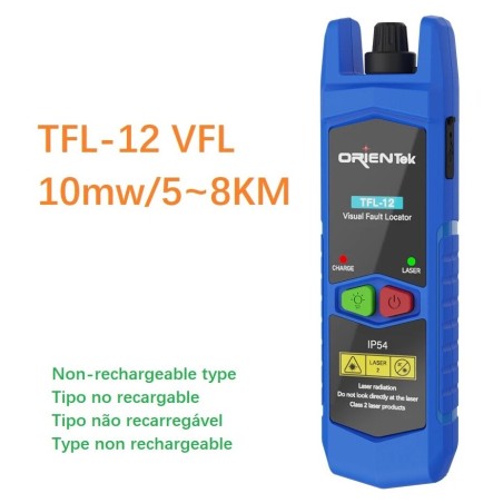 DETECTOR DE FALLAS ORIENTEK TFL-12 VFL -10MW FC-SC-ST
