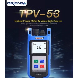 POWER METER ORIENTEK TPV-53 + DETECTOR DE FALLAS 10MW FC/PC SC/PC ST/PC 850NM, 980NM, 1300NM, 1310NM, 1490NM, 1550NM, 1625NM