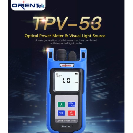 POWER METER ORIENTEK TPV-53 + DETECTOR DE FALLAS 10MW FC/PC SC/PC ST/PC 850NM, 980NM, 1300NM, 1310NM, 1490NM, 1550NM, 1625NM