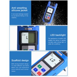 POWER METER ORIENTEK TPV-53 + DETECTOR DE FALLAS 10MW FC/PC SC/PC ST/PC 850NM, 980NM, 1300NM, 1310NM, 1490NM, 1550NM, 1625NM