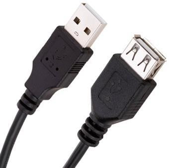 CABLE USB 2.0 MACHO A HEMBRA 3 MTS