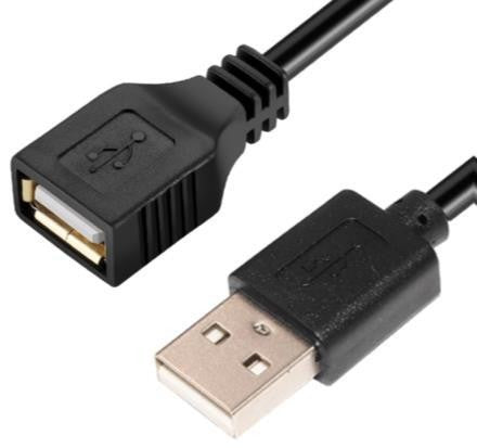 CABLE USB 2.0 MACHO A HEMBRA 10 MTS