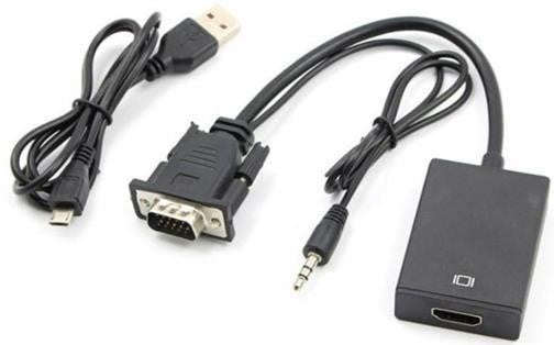 CONVERSOR VGA MACHO A HDMI HEMBRA