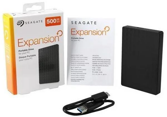 DISCO DURO EXTERNO 2.5" SEAGATE 500GB.