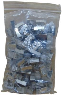 FICHA RJ45 CAT5E BLINDADO 100 UNIDADES