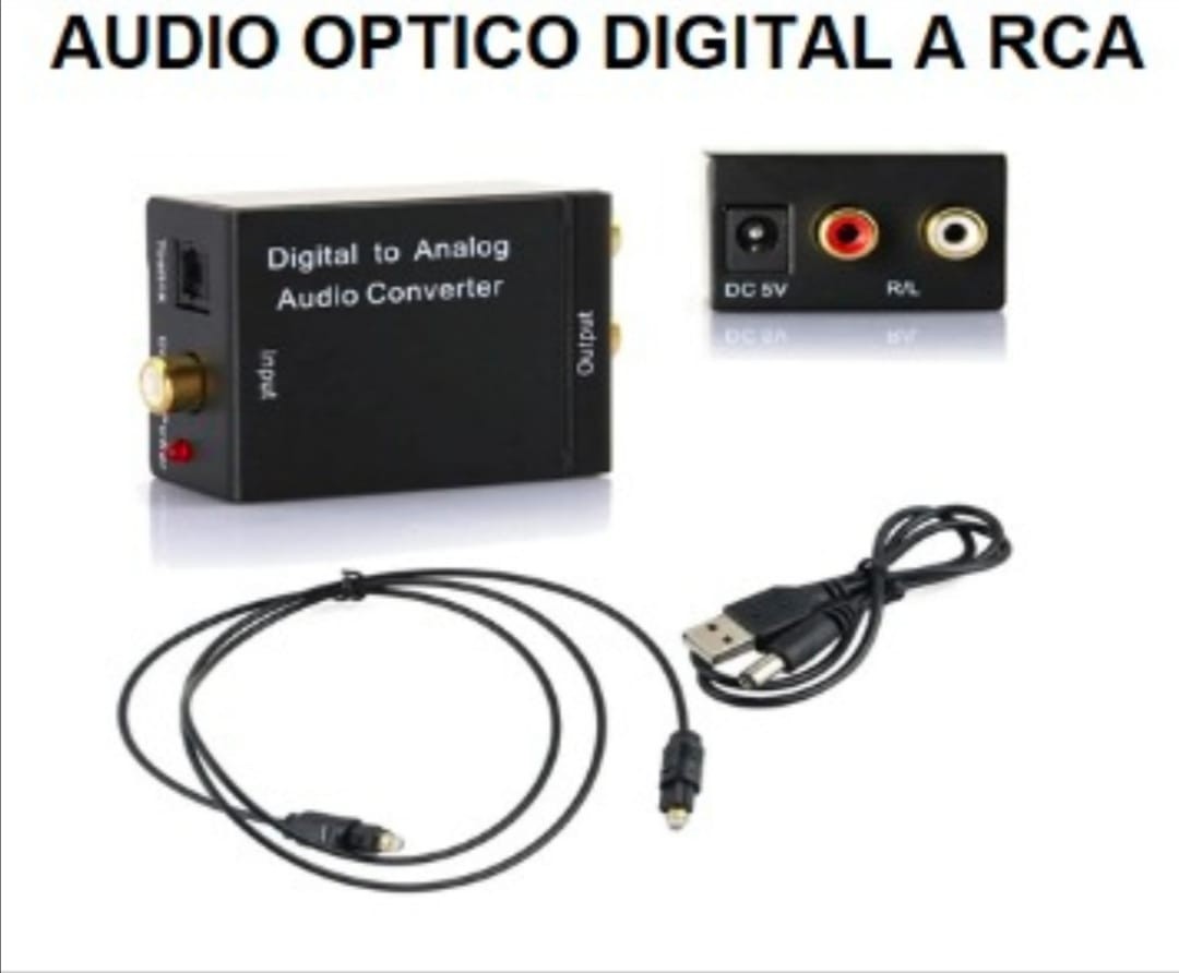 Audio óptico digital a RCA