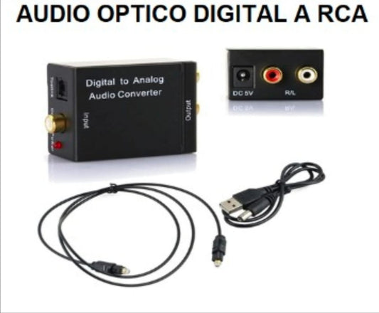 Audio óptico digital a RCA