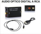 Audio óptico digital a RCA