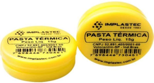 PASTA TÉRMICA IMPLASTEC 15G.