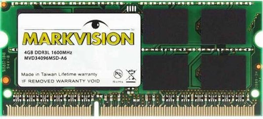 MEMORIA RAM PARA NOTEBOOK 4GB DDR3L/1600MHZ MARKVISION