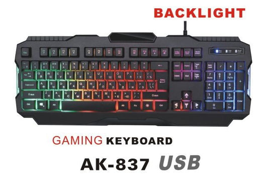 TECLADO GAMER SATE AK-837 ESPAÑOL