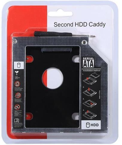ADAPTADOR CADDY 12.7MM P/ HDD 2.5 SATA