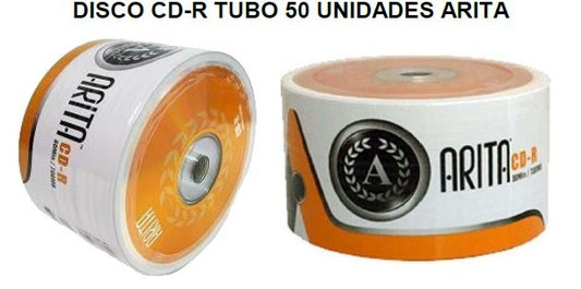 DISCO CD-R TUBO 50 UNIDADES ARITA