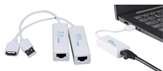 EXTENSOR USB PASIVO POR UTP 200 MTS