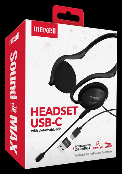 AURICULAR MAXELL H.MIC USB