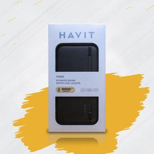 HAVIT CARGADOR PORTATIL 10000 MAH HAVIT PB89 - NEGRO