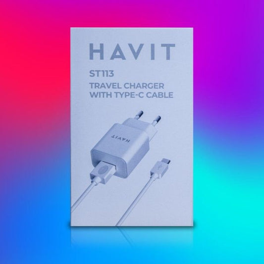 HAVIT CARGADOR CORRIENTE P/LIGHTHING NV-ST113-BLANCO