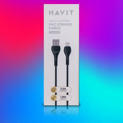 HAVIT CABLE P/IPHONE 1.8 MTS NV-CB6160-L