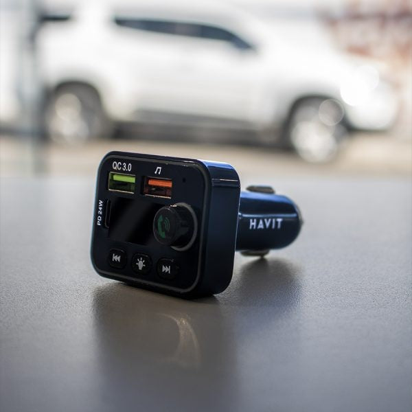 HAVIT TRANSMISOR FM 24W NV-FM819BT-NEGRO