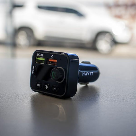 HAVIT TRANSMISOR FM 24W NV-FM819BT-NEGRO