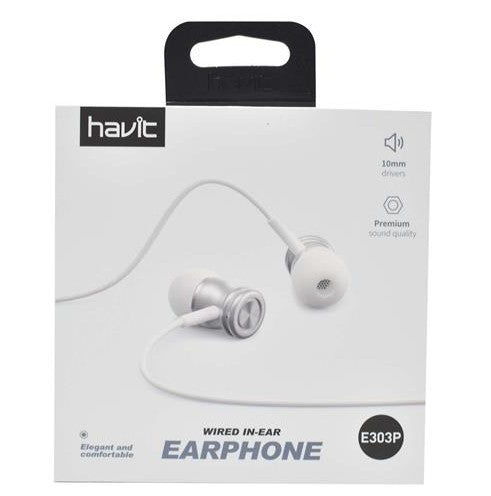 HAVIT AURICULAR C/MIC BLANCO NV-E303P-BLANCO