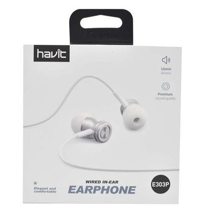 HAVIT AURICULAR C/MIC BLANCO NV-E303P-BLANCO