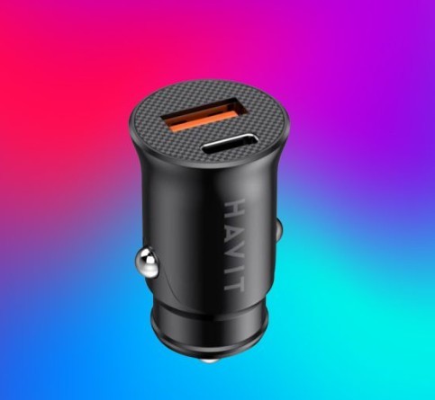 HAVIT CARGADOR P/AUTO NV-CC2022-NEGRO