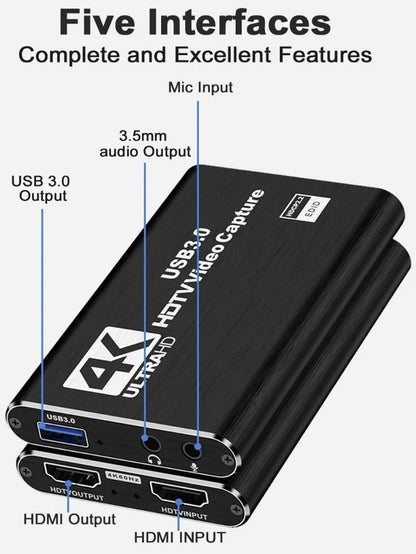 CAPTURADOR HDMI 1080P USB 3.0 60FPS
