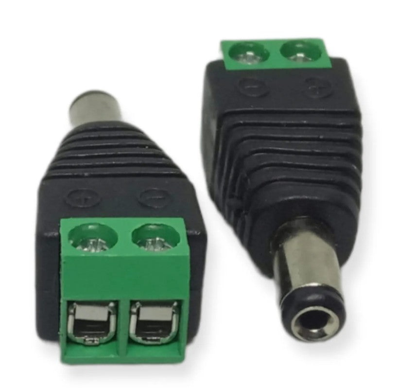 CONECTOR BORNERA PLUG DC 5.5*2.5MM BOLSA DE 100 PIEZAS