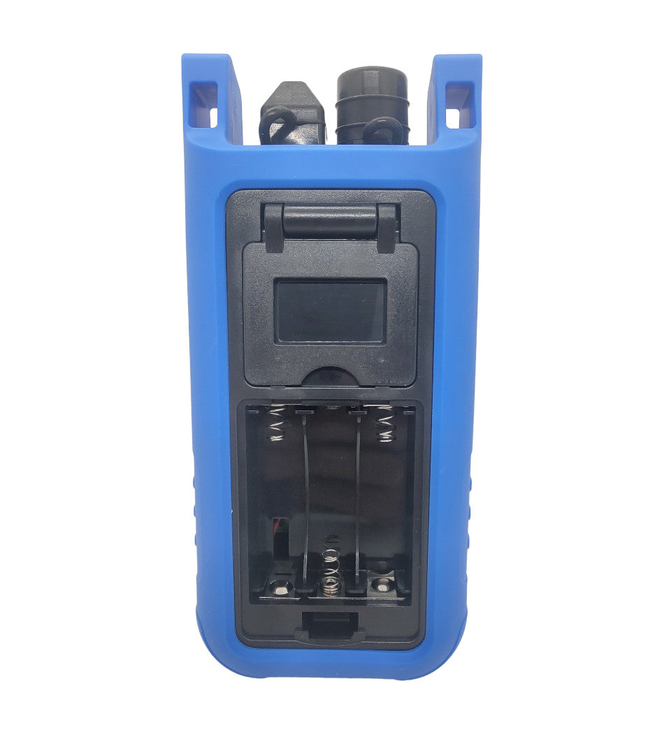 POWER METER ORIENTEK TPV-53 + DETECTOR DE FALLAS 10MW FC/PC SC/PC ST/PC 850NM, 980NM, 1300NM, 1310NM, 1490NM, 1550NM, 1625NM. REQUIERE 3 PILAS AA, SILICONA ANTIGOLPES