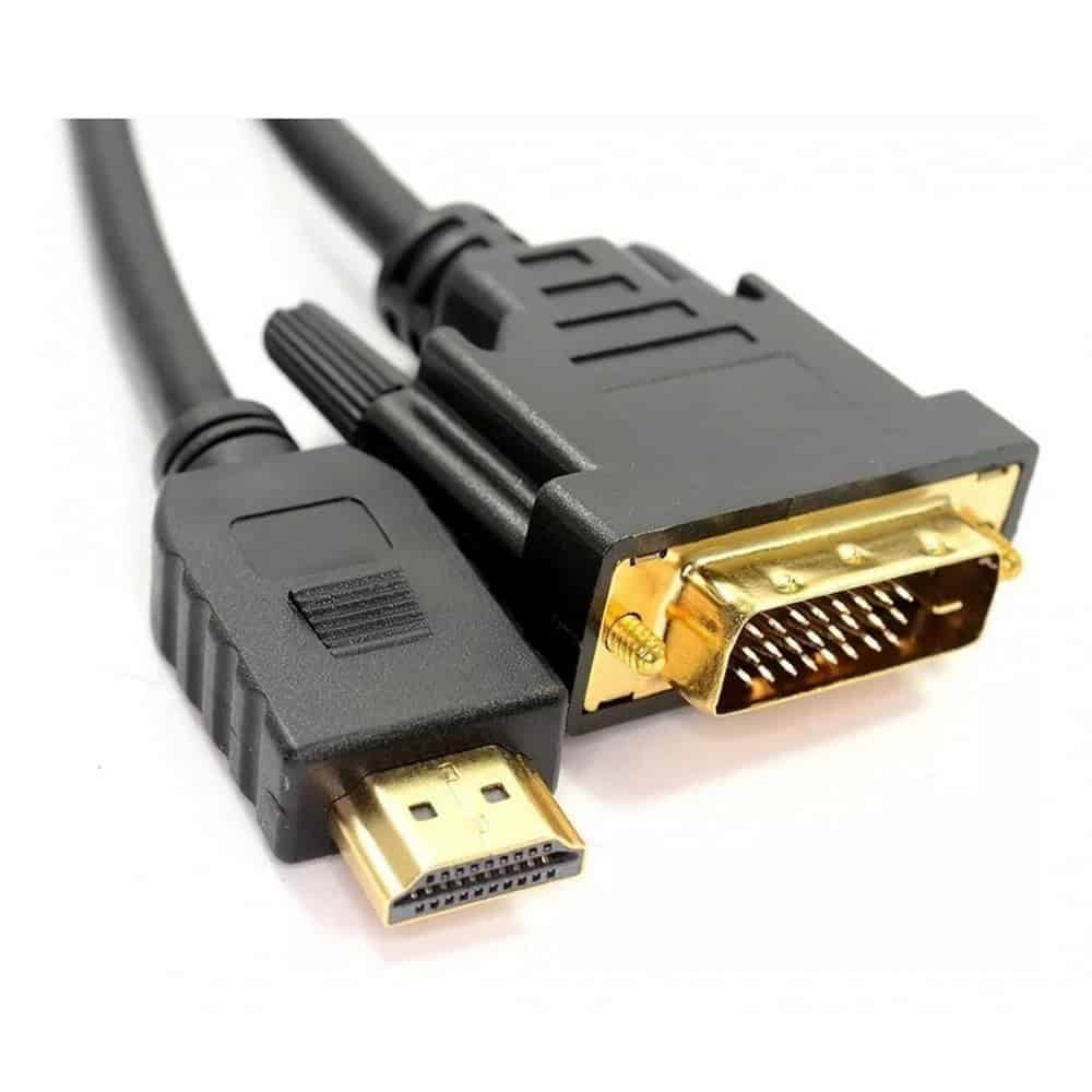 Cable DVI a Hdmi 1.5 metros Bidireccional DVI a Hdmi 1440×900 25 Pines Ps3