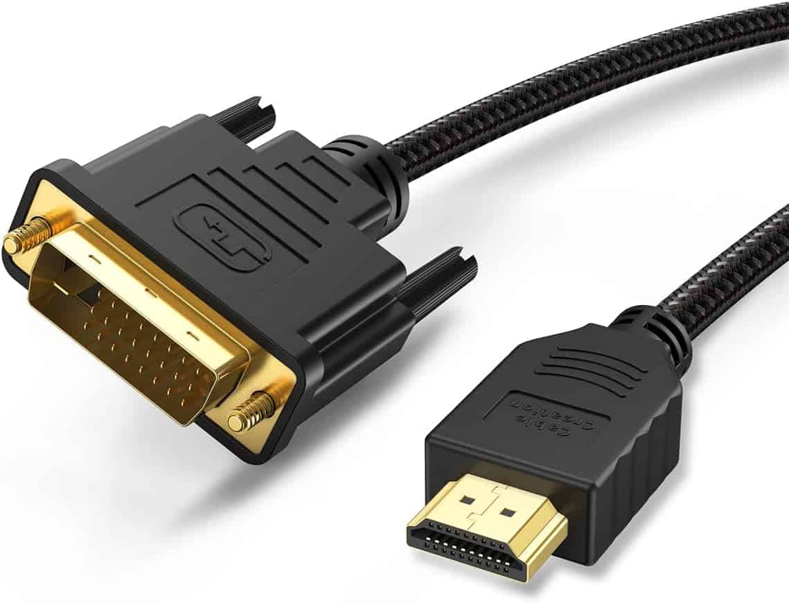 Cable DVI a Hdmi 1.5 metros Bidireccional DVI a Hdmi 1440×900 25 Pines Ps3